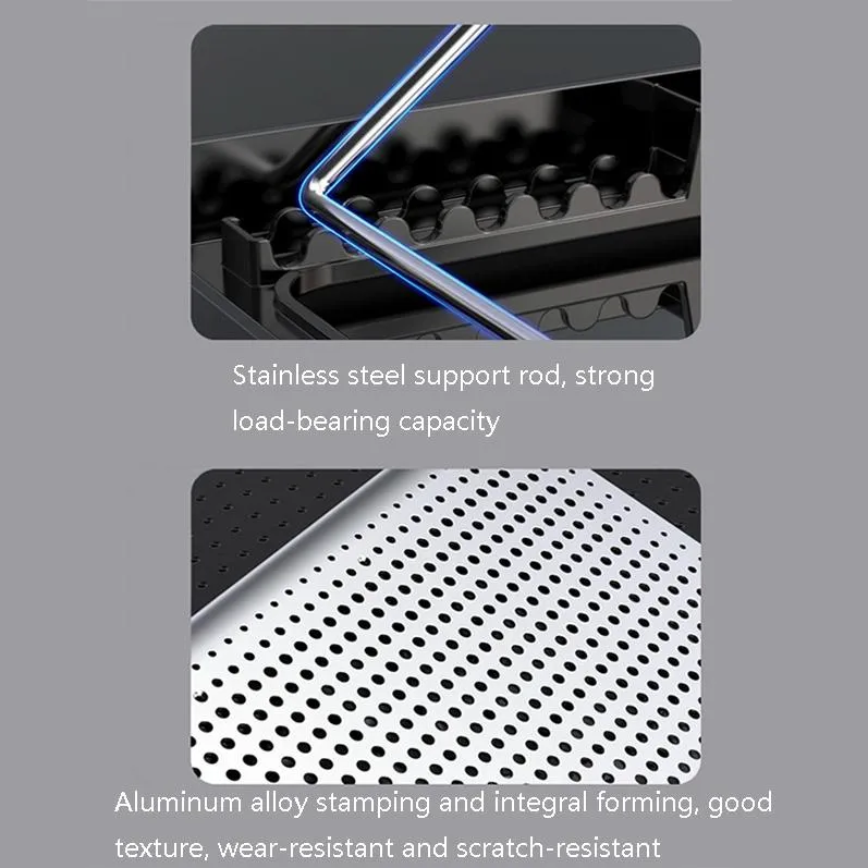 6-fan Alloy Laptop Cooling Bracket - Silent