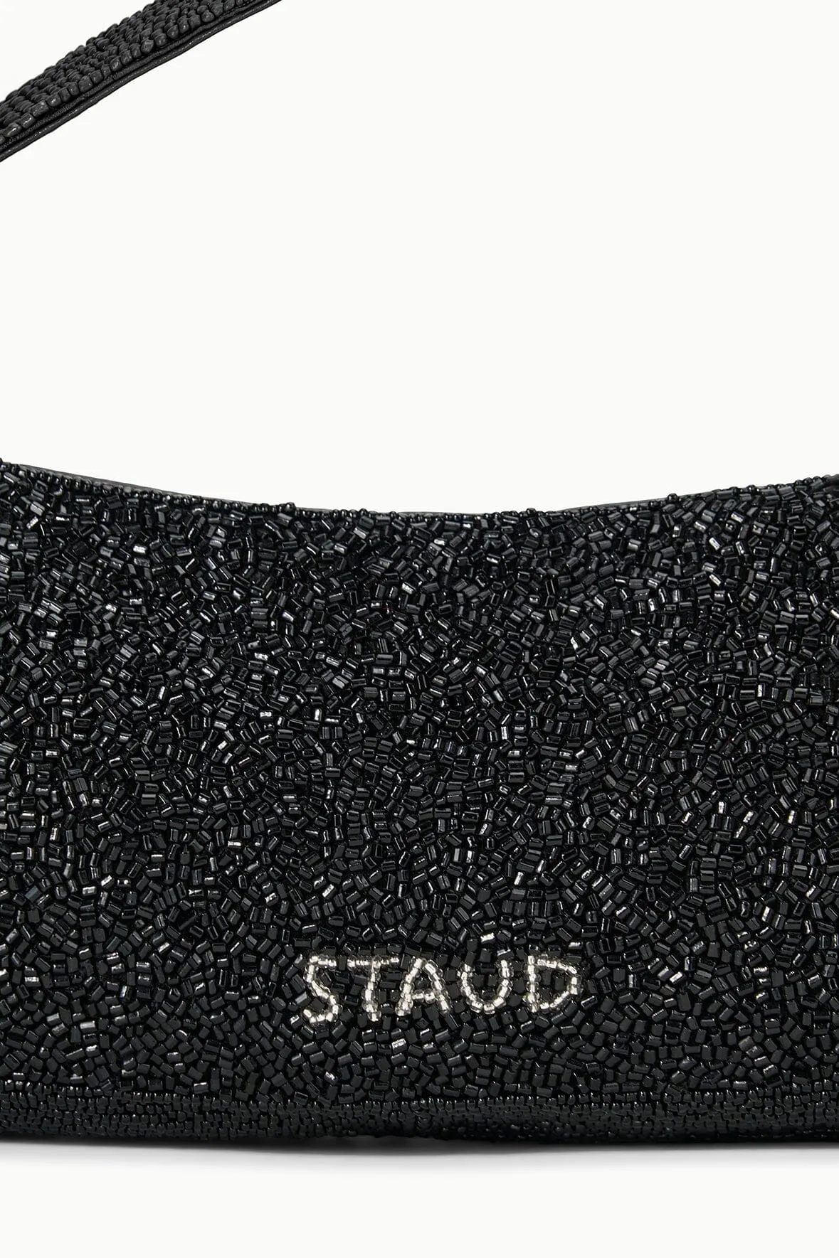 DEMY BEADED SHOULDER BAG | BLACK