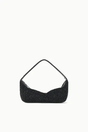 DEMY BEADED SHOULDER BAG | BLACK