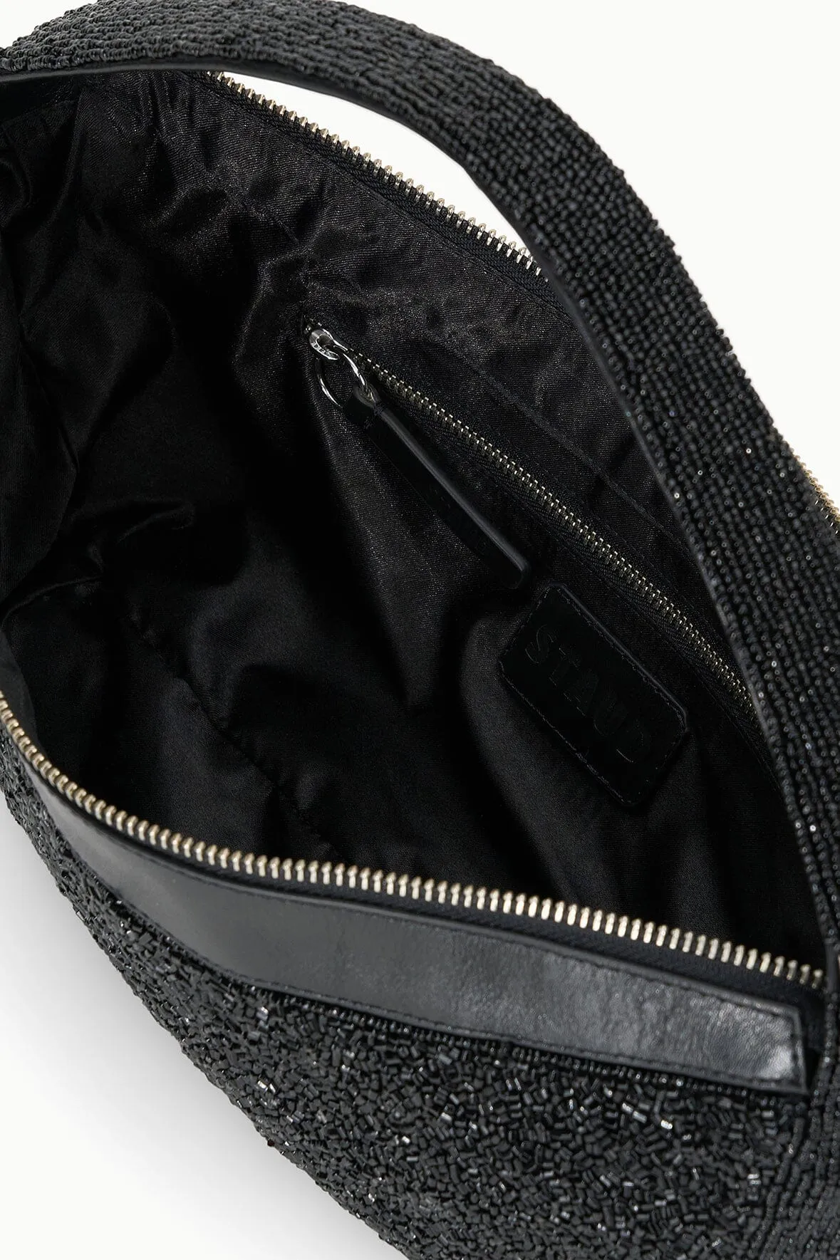 DEMY BEADED SHOULDER BAG | BLACK