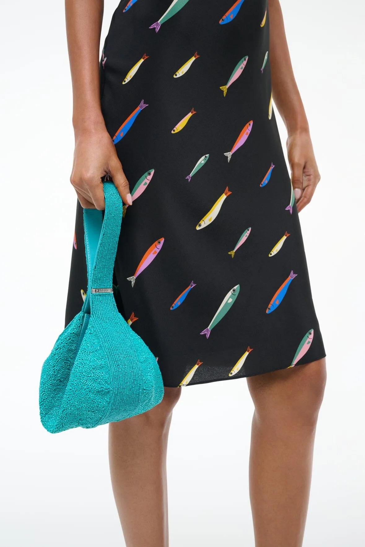 DEMY BEADED SHOULDER BAG | TEAL
