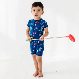 Neon Golf Shortie Romper