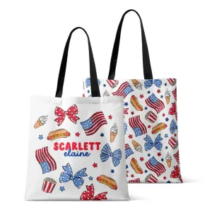 Personalized Tote Bags | Party in the USA Bows