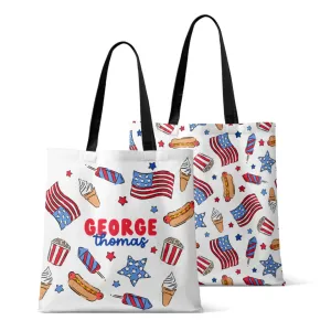 Personalized Tote Bags | Party in the USA Fireworks
