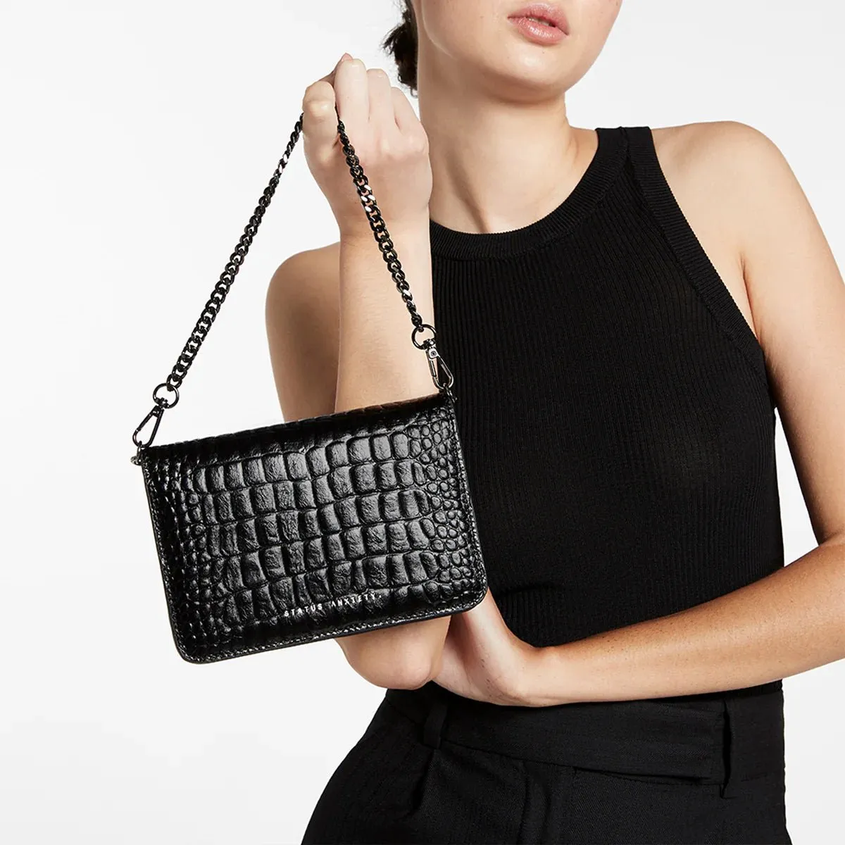She Burns - Black Croc Embossed