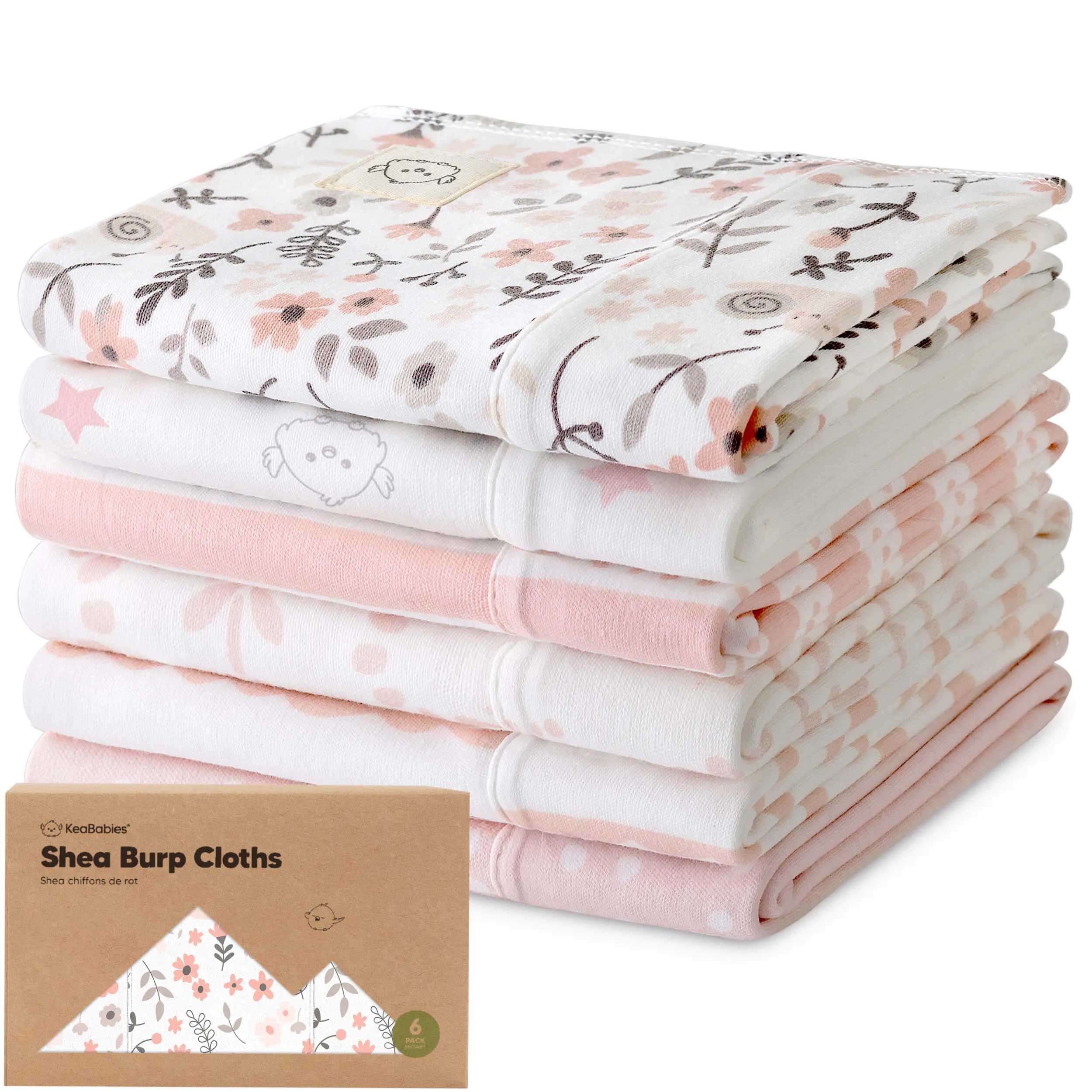 Shea Burp Cloths (Sweet Charm)