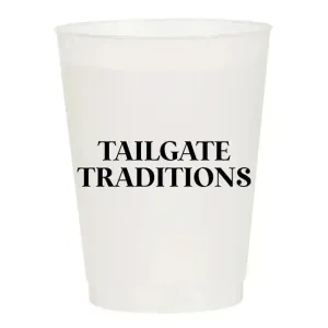 Tailgate Traditions Frosted Cups- Sports: Pack of 6