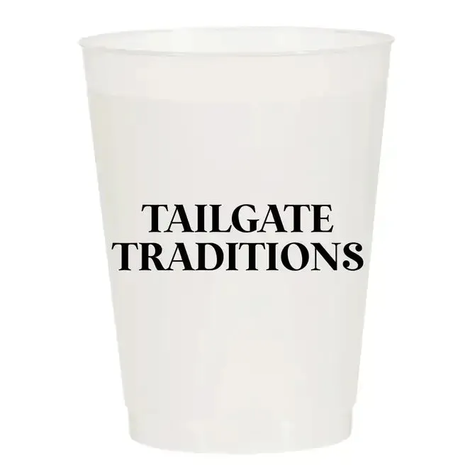 Tailgate Traditions Frosted Cups- Sports: Pack of 6