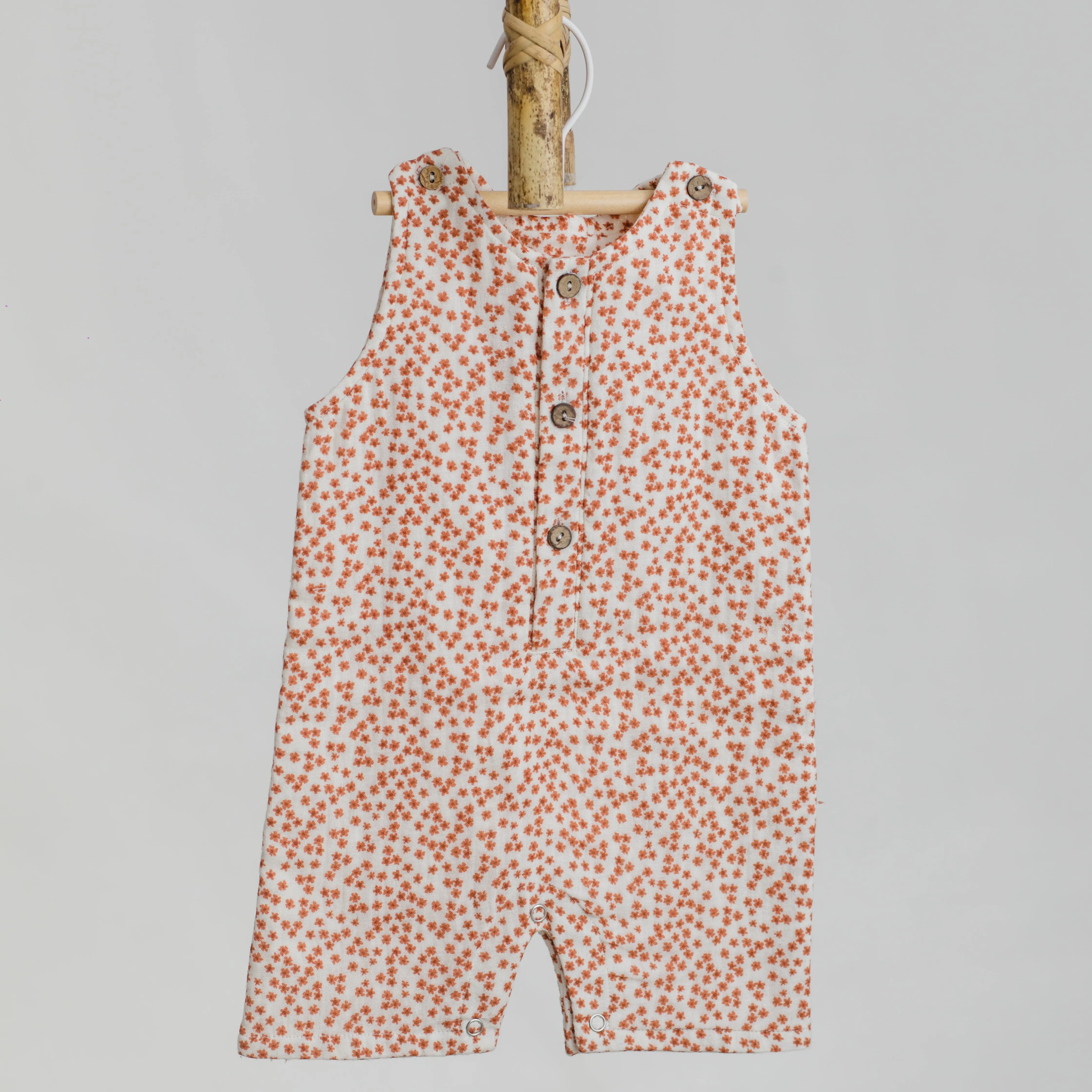 Valley Of Flowers Double Layer Muslin Romper/Jumpsuit/Playsuit