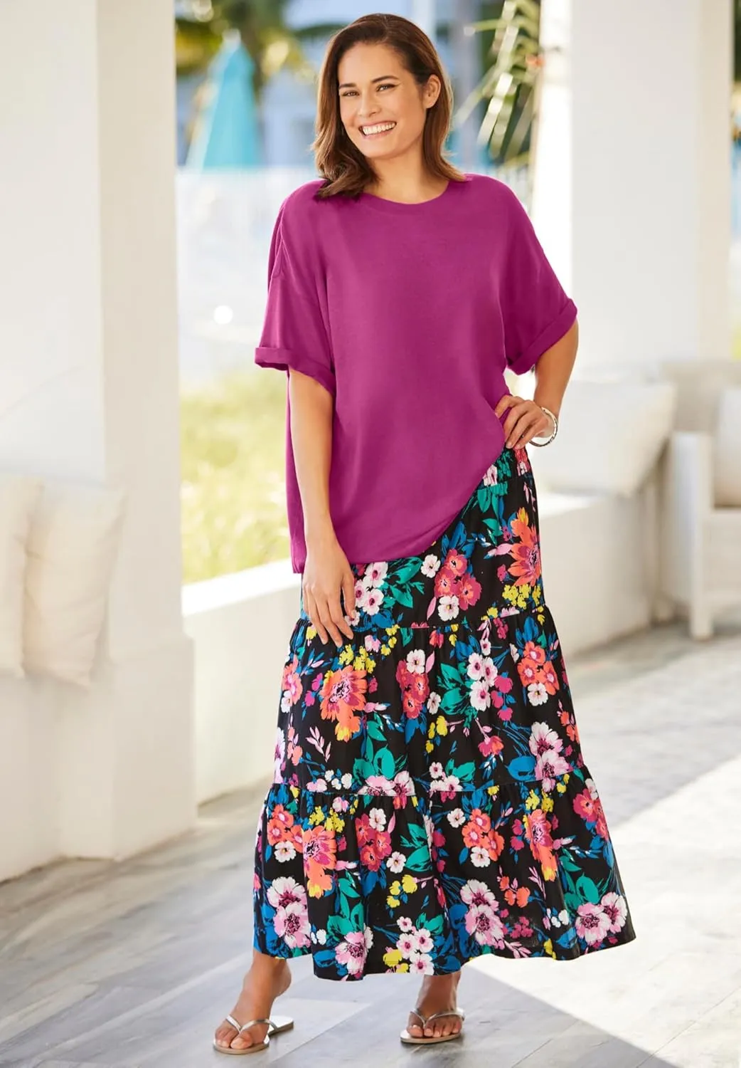 Woman Within Plus Size Convertible Dress to Skirt