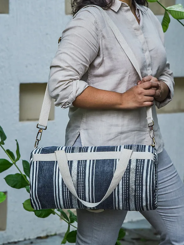 Woven Duffle Bag Black
