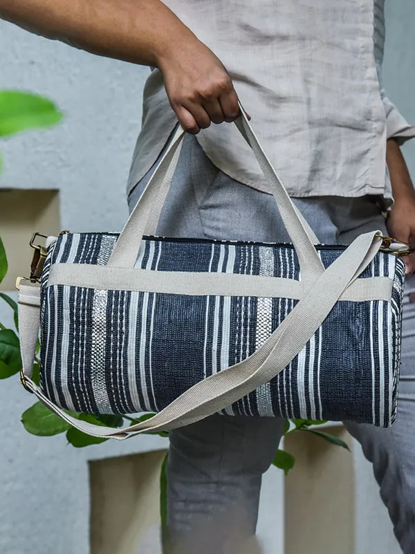 Woven Duffle Bag Black